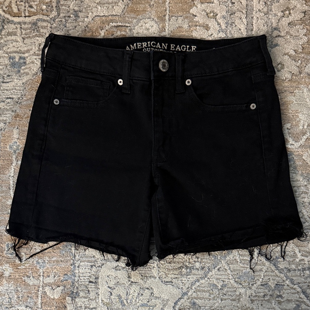 American Eagle Outfitters Women's Black Jean Shorts
